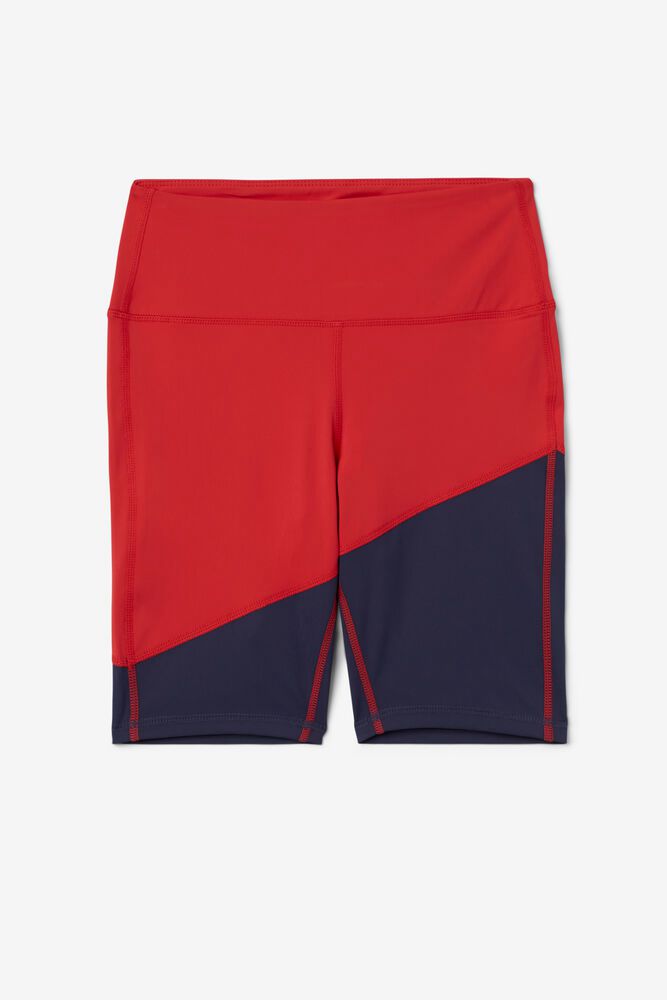 Fila Shorts Marley Bike Womens Red - India ZRJ-451926